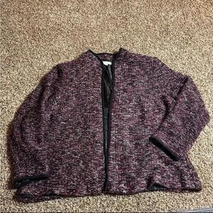 Dressbarn 18/20 purple and black blazer